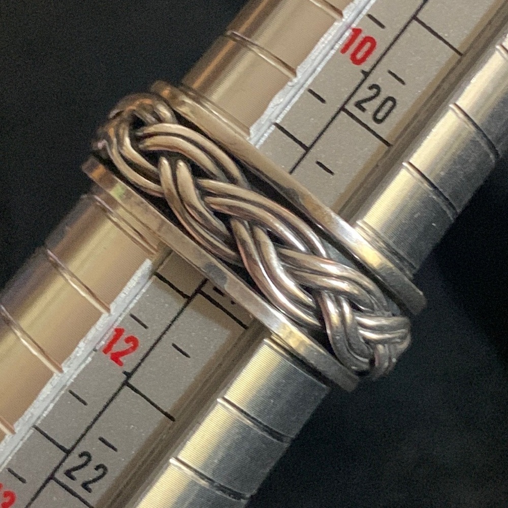 Unisex Sterling Silver Spinner Ring Size 11